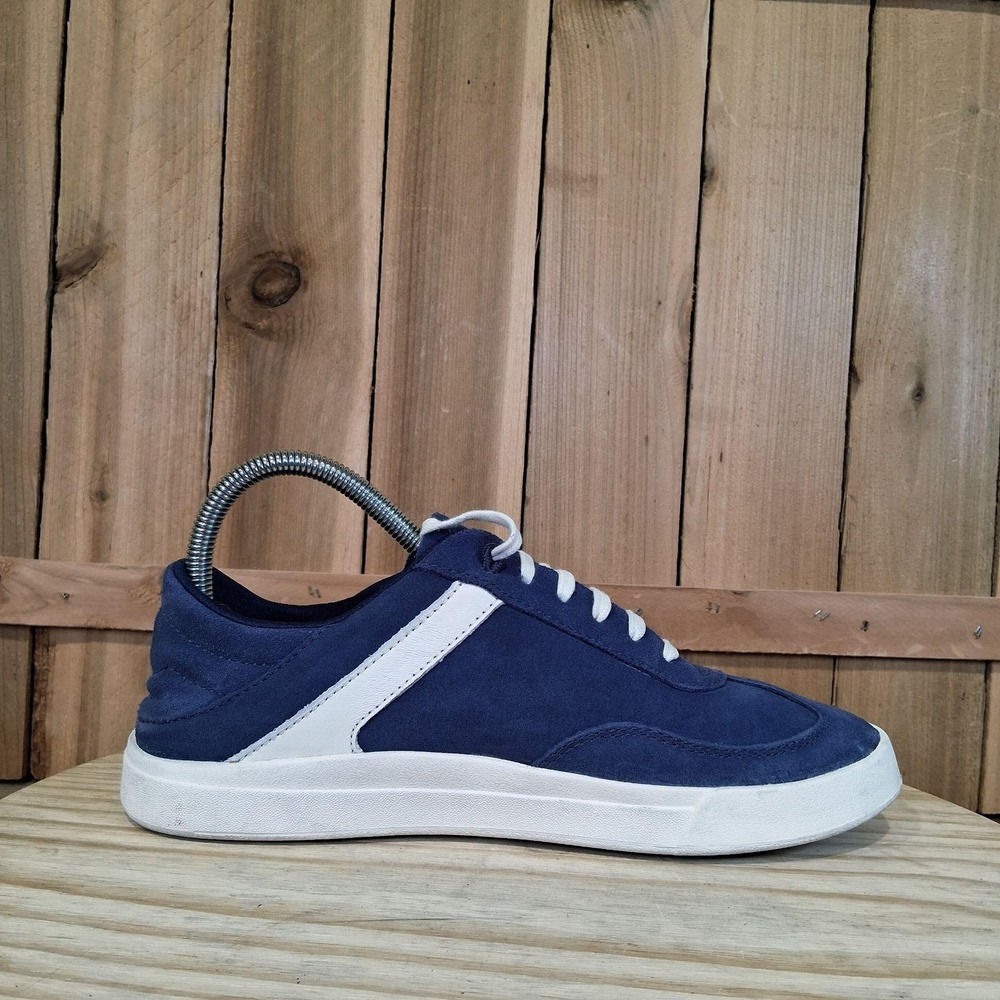 OluKai Ha'upu Shoes Womens 8.5 Blue Leather Walking Comfort Sneakers 20493-5418 - Picture 5 of 10